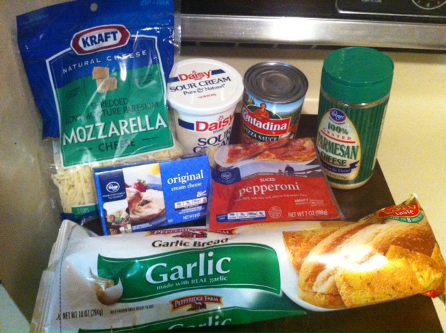 garlic bread pizza ingredients
