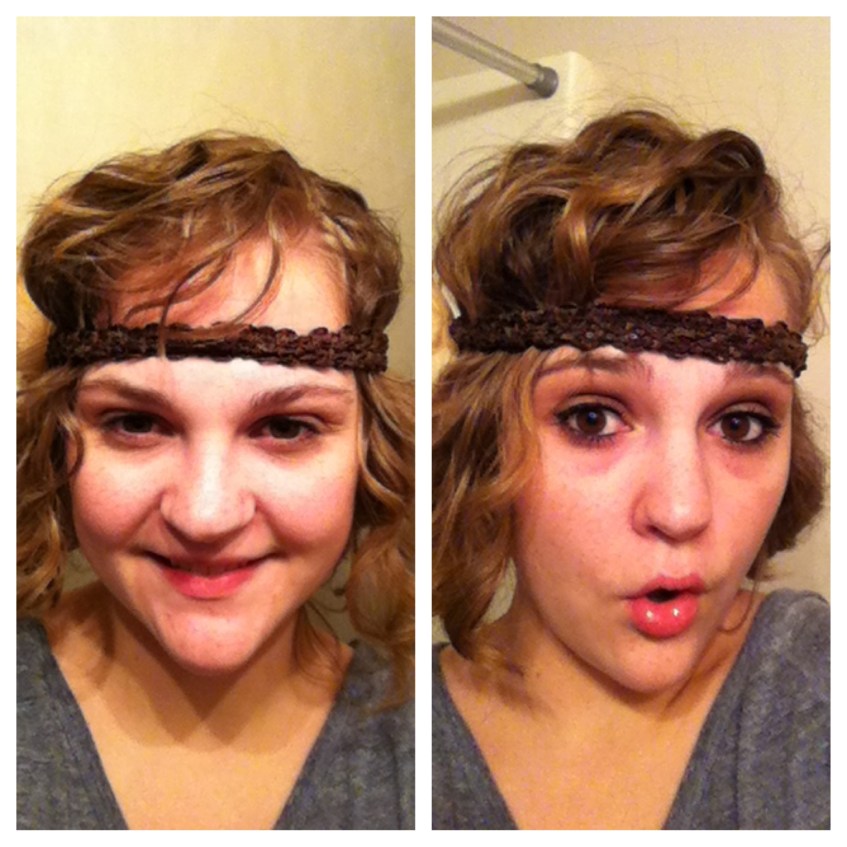 Makeup Before and After