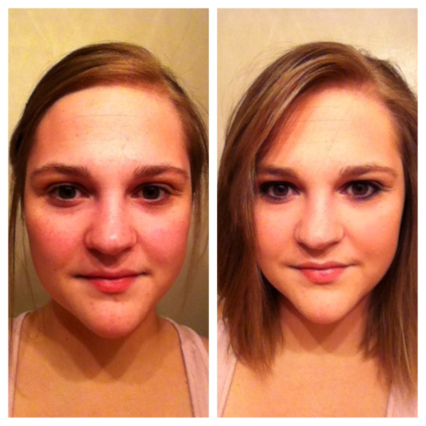 Makeup Before and After